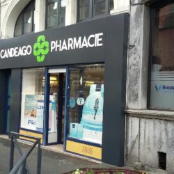 habillage façade pharmacie