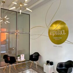 Épilia Centre d’esthétique - Signalétique intérieure et extérieure par Néodia