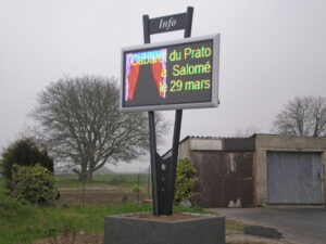 Panneau d'affichage led communal